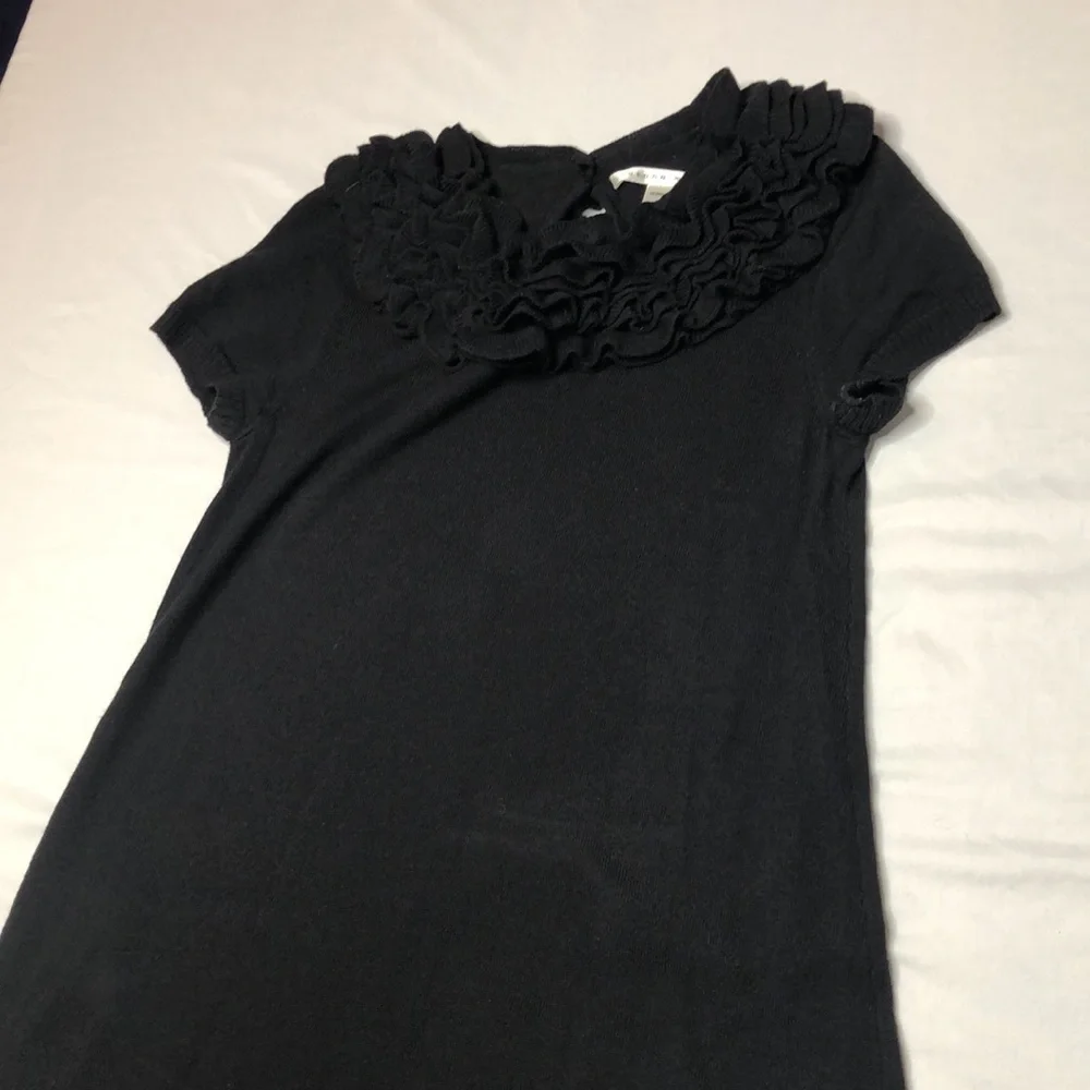 Susana Monaco Womens Black Extra Fine Merino Wool Sweater Dress - Picture 11 of 12